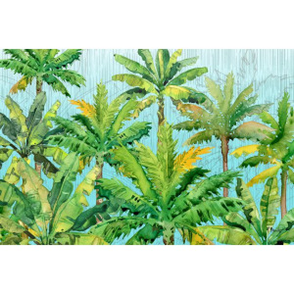 20515A Hilo Palms Horizontal - Blue