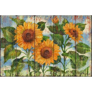 14084D Summer Sunflowers Distressed