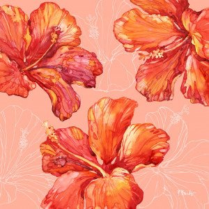 19840A Hilo Hibiscus - Coral
