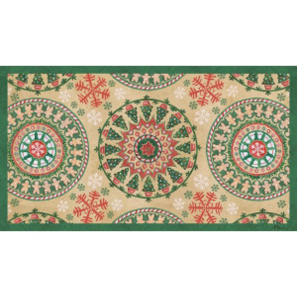 13823 Christmas Suzani Horizontal II