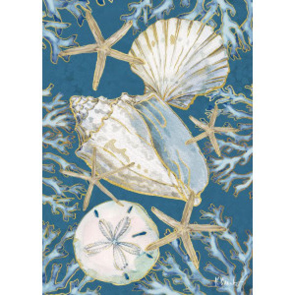 22589A Playa Shells Vertical - Indigo