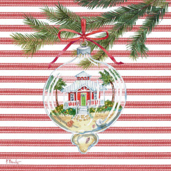 22673A Beach Ornament I - Stripes
