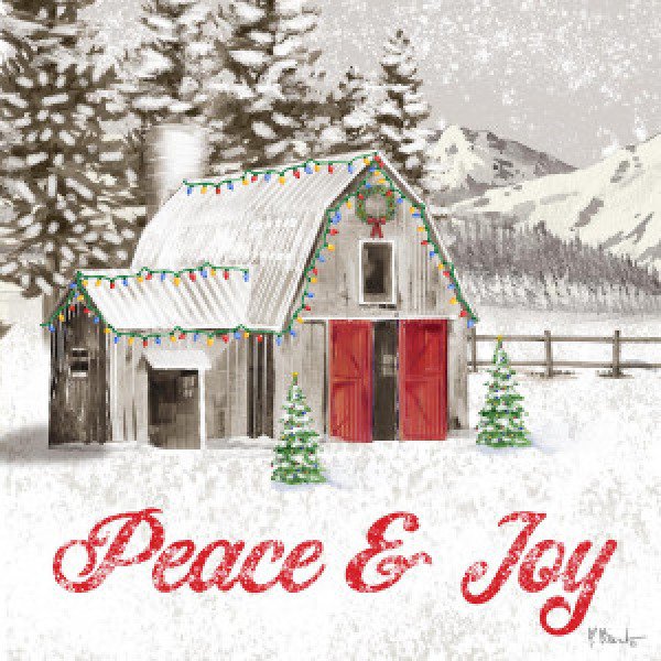 22691 White Christmas Barn III