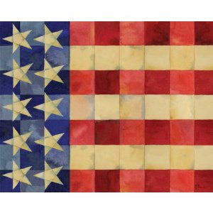 01035 Quilted Flag Horizontal