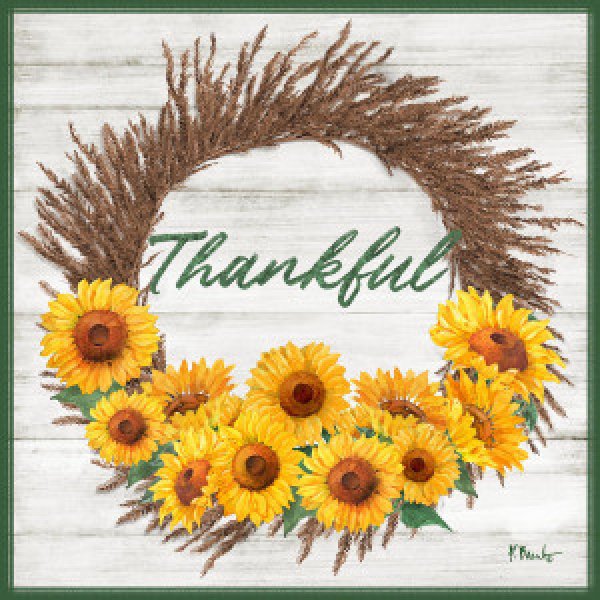 22723 Autumn Sunflower Wreath Laurel