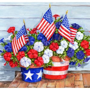 13066 Petunias and Flags