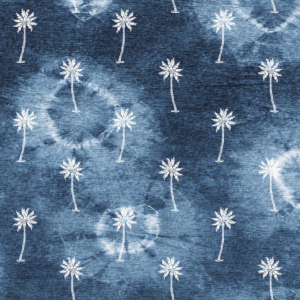 22800 White Palm Shibori Toss