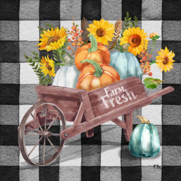 23664A Harvest Wagon II - Buffalo Check