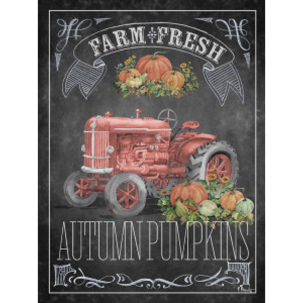 23681 Autumn Tractor Chalkboard