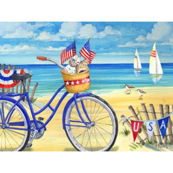 24506A Seashell Beach Bicycle - Patriotic