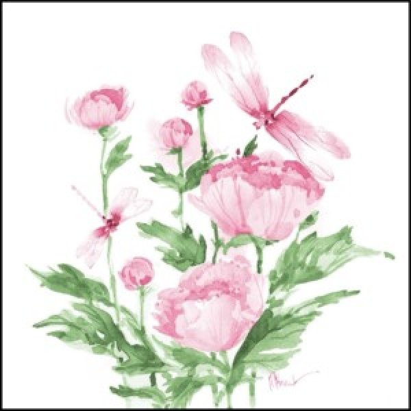 24774 Province Peonies and Dragonflies