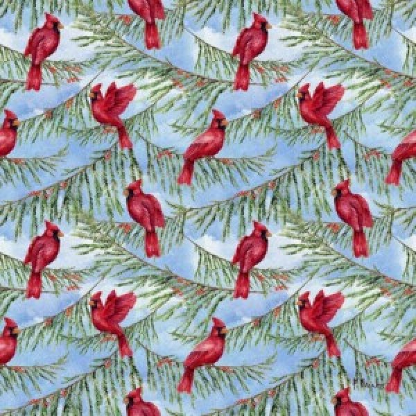 24734A Cardinal Berry Branch Repeat - Sky
