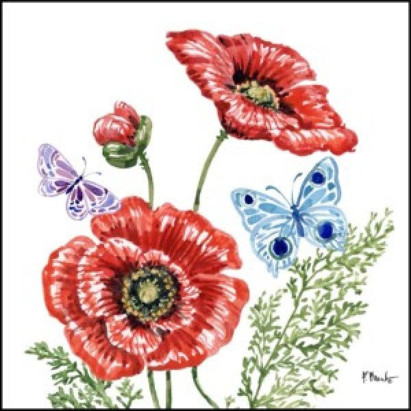 25531 Brushstroke Florals and Butterflies II