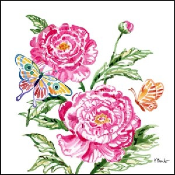 25532 Brushstroke Florals and Butterflies III