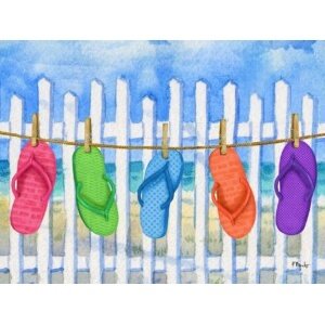 24767 Flip Flop Clothesline Horizontal I