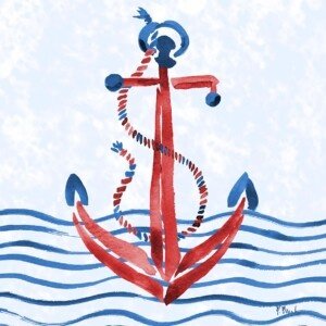 24772 Brushstroke Nautical IV