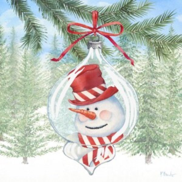 25553 Snowman Globe Ornament