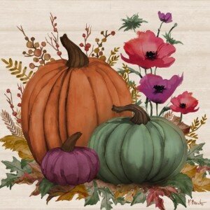 25555 Floral Pumpkins II