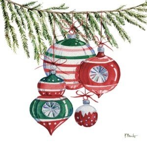 25560 Nordic Branch Ornaments