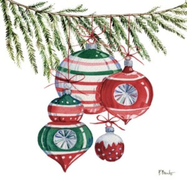 25560 Nordic Branch Ornaments