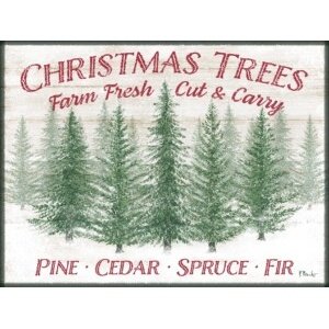 25563 Christmas Tree Farm Sign Horizontal