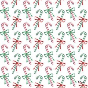 25575 Candy Cane Bow Repeat I