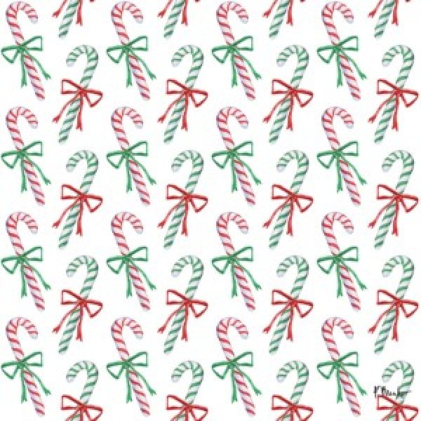 25575 Candy Cane Bow Repeat I
