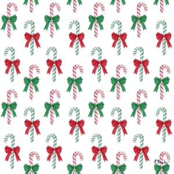 25576 Candy Cane Bow Repeat II