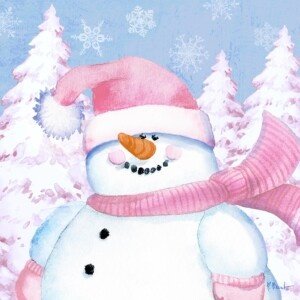 25578 Pink Snowman II