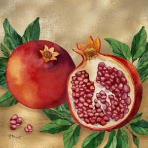 25583 Holiday Pomegranates
