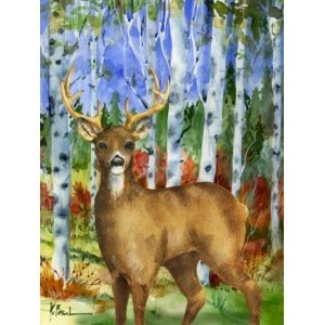 25589 Golden Deer Forest Vertical III
