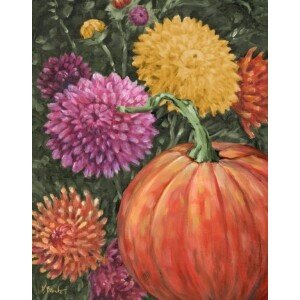 25600 Impressions of Dahlias & Pumpkin