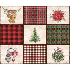 25621 Holiday Icon Plaid Quilt