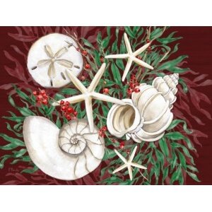 26533 Holiday Coral White Shells