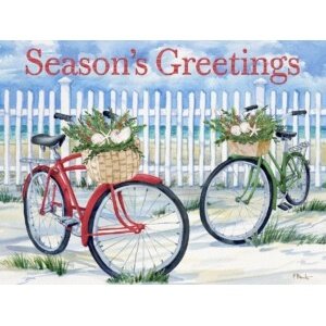 20535 Holiday Floral Beach Bicycles