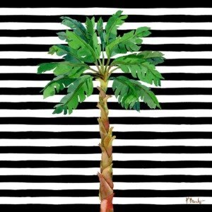 26537A Bora Bora Palm Tree II - Stripes