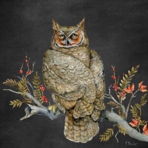 26632 Autumn Foliage Owl