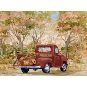 26653 Autumn Landscape with Truck