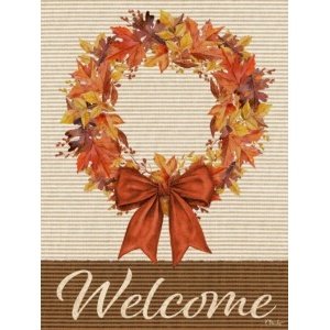 26656 Autumn Crunchy Leaves Wreath