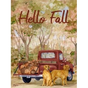 26665 Forest Pumpkin Truck with Dogs
